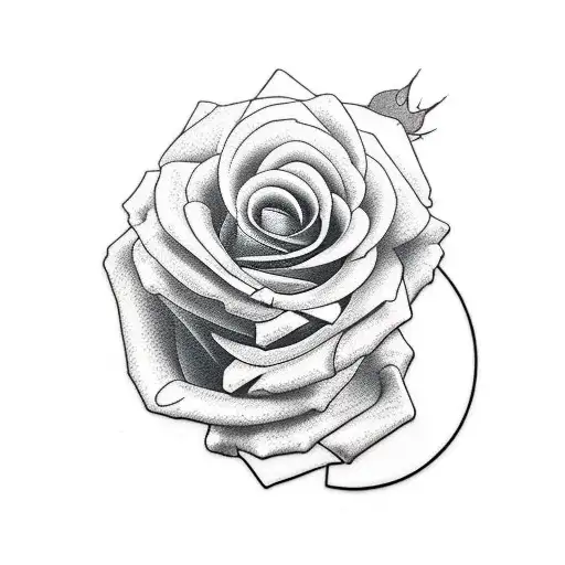 bear with roses, alcohol  tattoo design idea