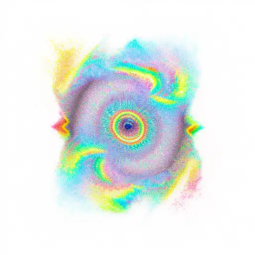 Rainbow nova tattoo design idea