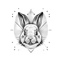 bags bunny tattoo design idea
