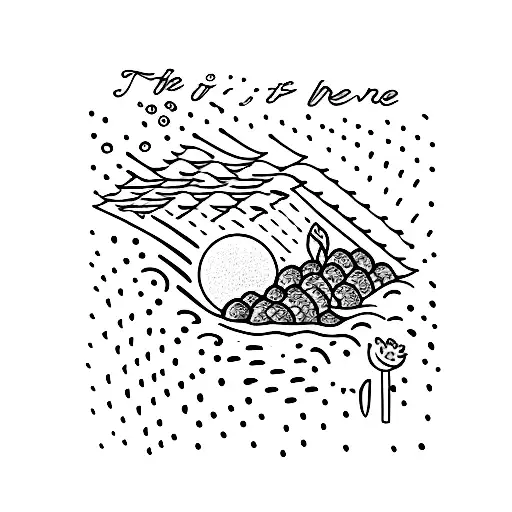 the harder the rain, honey, the sweeter the sun tattoo design idea