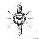 Greek spartan tattoo design idea