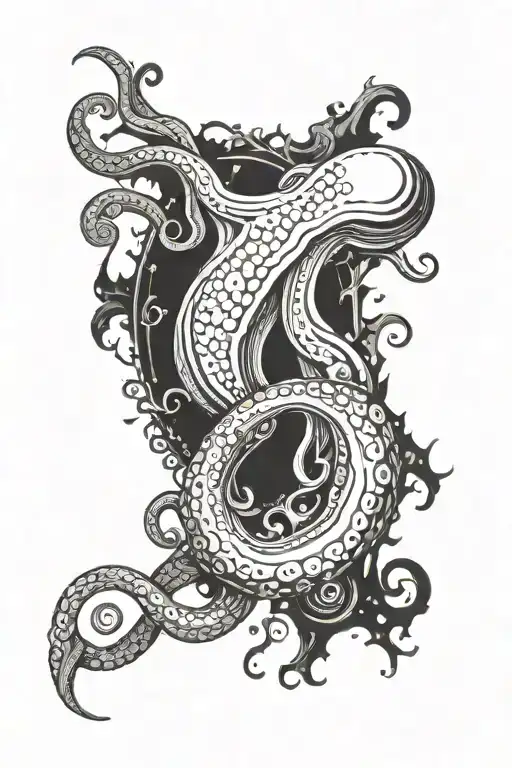 squid with the name juanjo  tattoo design idea