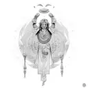 thoth god egipcian tattoo design idea