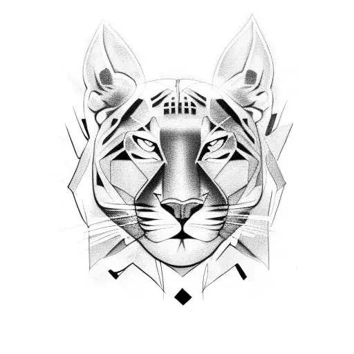 Panther tattoo design idea