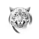 Panther tattoo design idea