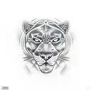 Panther tattoo design idea