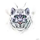 Panther tattoo design idea