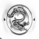 tribute to unborn child named Filip  tattoo design idea