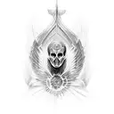 Archangel tattoo design idea