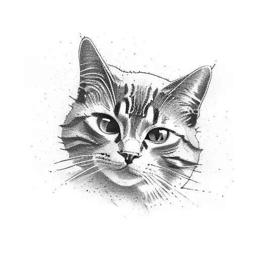 Schrodinger's cat wanted dead or alive as an old cowboy poster tattoo design idea