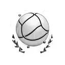 A basketball player shooting hoops on a court made of car parts tattoo design idea