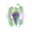 alien abduction tattoo design idea