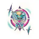 alien abduction tattoo design idea