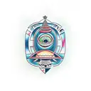 alien abduction tattoo design idea