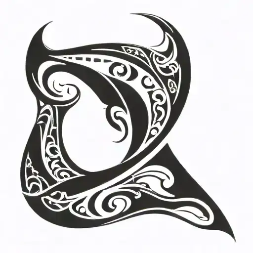 fluking whale tail hawaiian tribal tattoo tattoo design idea