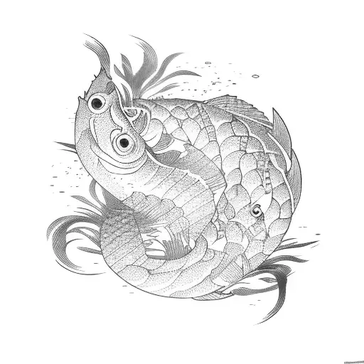 japonese carp tattoo design idea