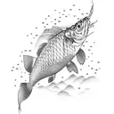 japonese carp tattoo design idea