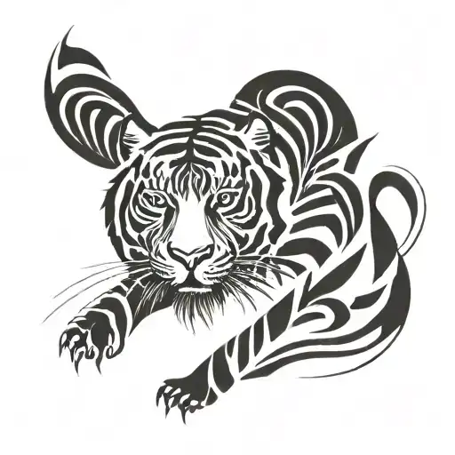 tiger named Fabian tattoo design idea