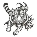 tiger named Fabian tattoo design idea