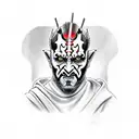 darth maul grim reaper tattoo design idea