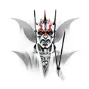 darth maul grim reaper tattoo design idea