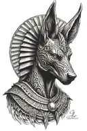 Anubis tattoo design idea