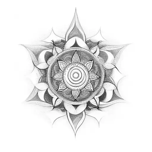 sudarshan chakra tattoo design idea