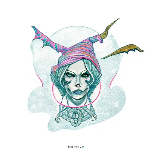 the witch Hecate  tattoo design idea