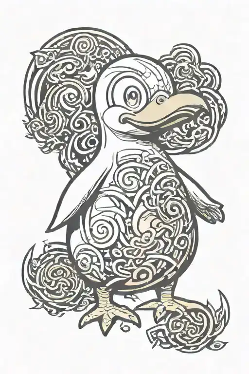 Pokemon Psyduck tattoo design idea