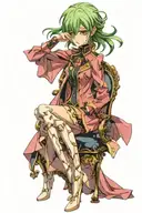 Character C.C.  from anime code geass tattoo design idea