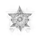 North Star tattoo design idea