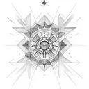 North Star tattoo design idea