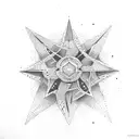 North Star tattoo design idea