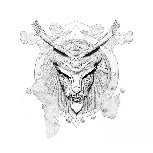 ancient greece tattoo design idea