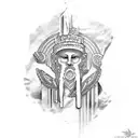 ancient greece tattoo design idea