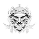 ancient greece tattoo design idea