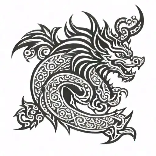 naga krishna tattoo design idea