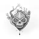 from elbow to wrist, all in black, about being nonchalant, a lover boy, cold heart, loving family tattoo design idea