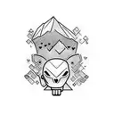 from elbow to wrist, all in black, about being nonchalant, a lover boy, cold heart, loving family tattoo design idea