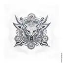 deusa hecate tattoo design idea