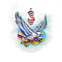 soaring like an eagle tattoo design idea
