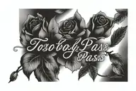 This too shall pass written tattoo design idea