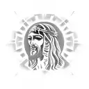 jesus tattoo design idea