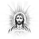 jesus tattoo design idea