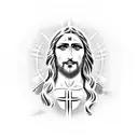 jesus tattoo design idea