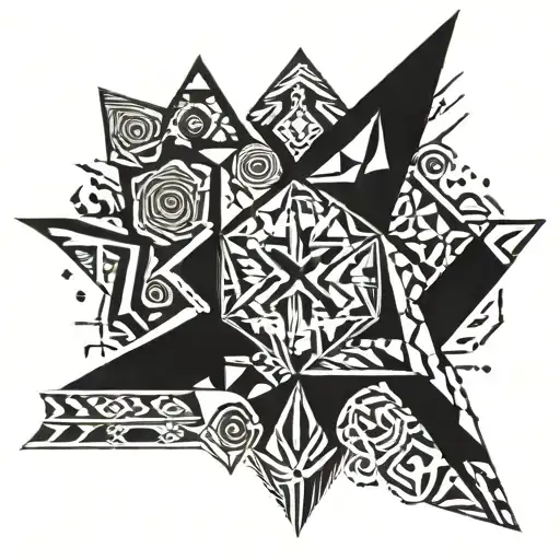 diamond 7 tattoo design idea