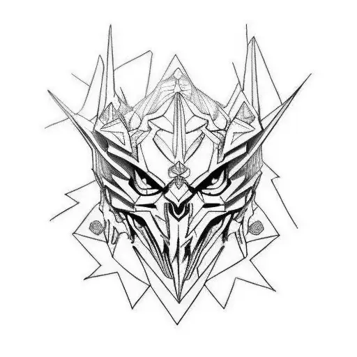 corvo na perna tattoo design idea