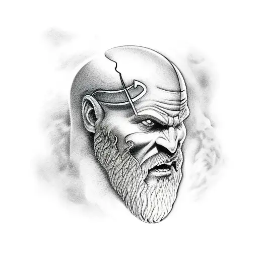 Mars god of war tattoo design idea