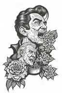 A tattoo for my grandad ray including can't help falling in love with you elvis and a theme for dementia  tattoo design idea