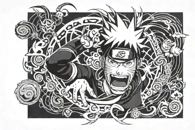 Naruto related tatto tattoo design idea